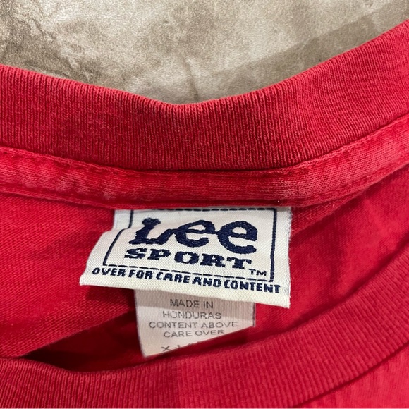 Vintage Lee Sport T Shirt Men XL Red St Louis Cardinals Albert Pujols 5 - Picture 4 of 10